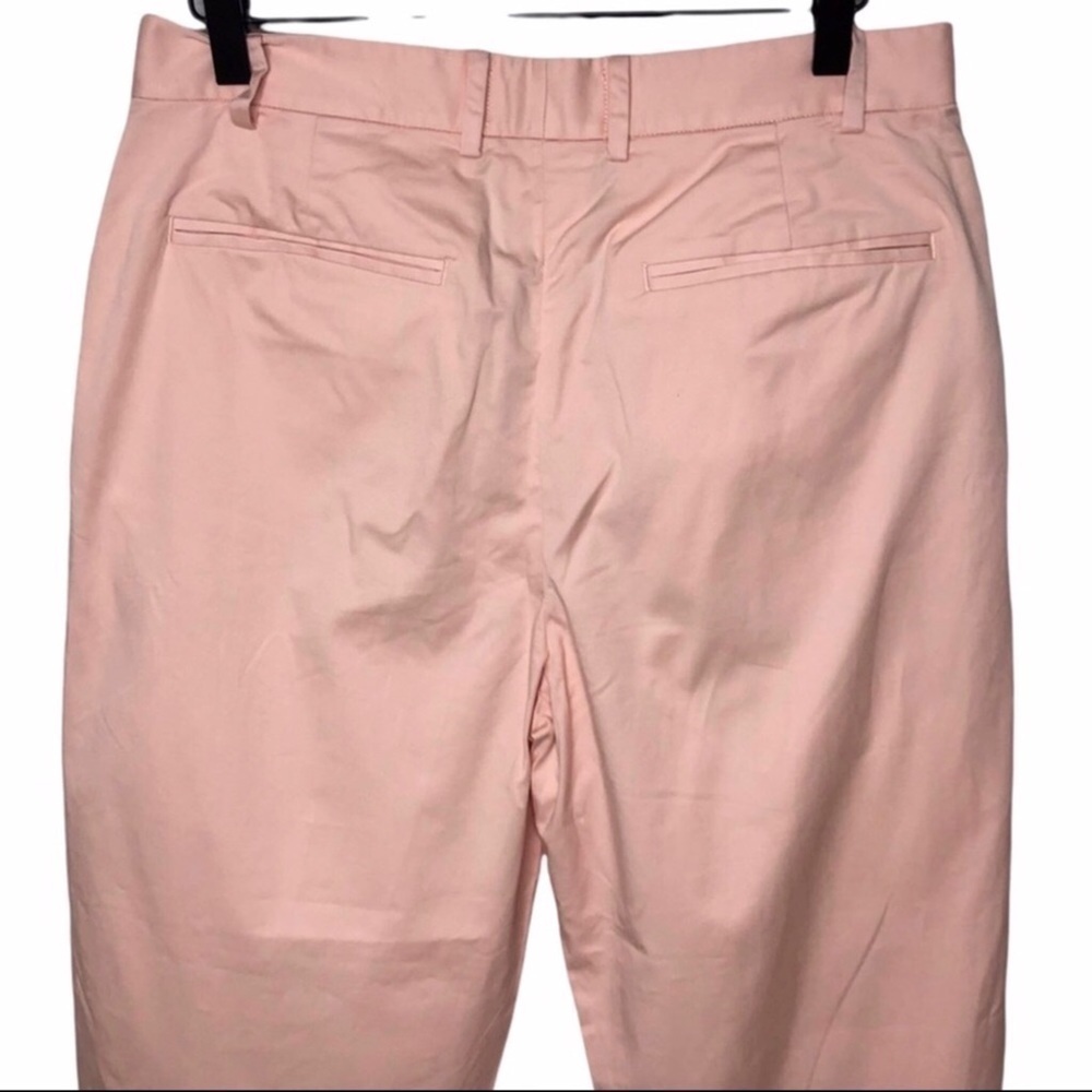 Everlane Slouchy Chino Pants Cropped Pleated Pink Size 6 Ankle Lengtb - Picture 8 of 11